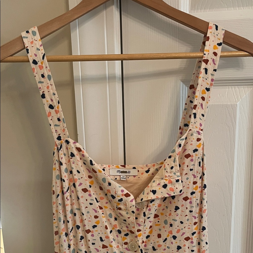 Madewell Cream Multicolor Dress